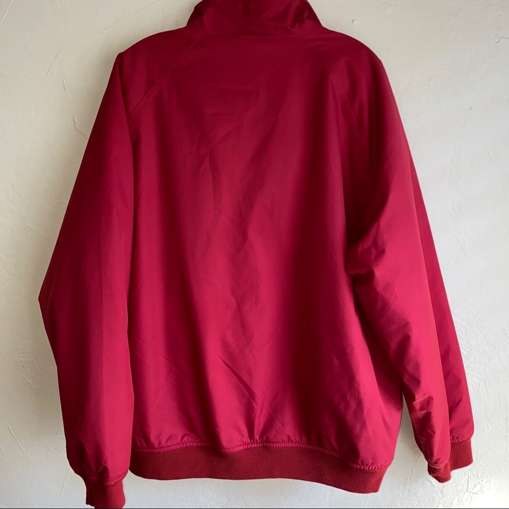 Men’s ORVIS Red Bomber Zip Coat Fleece Lined sz L - Picture 5 of 6